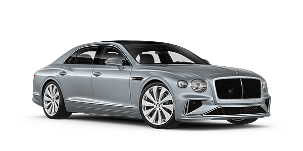 Bentley Praha New Bentley Flying Spur sedan front three quarter in Silverlake paint
