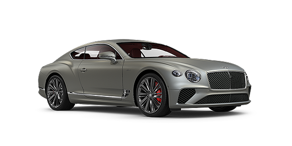 Bentley Praha Bentley GT Speed coupe in Extreme Silver paint front 34