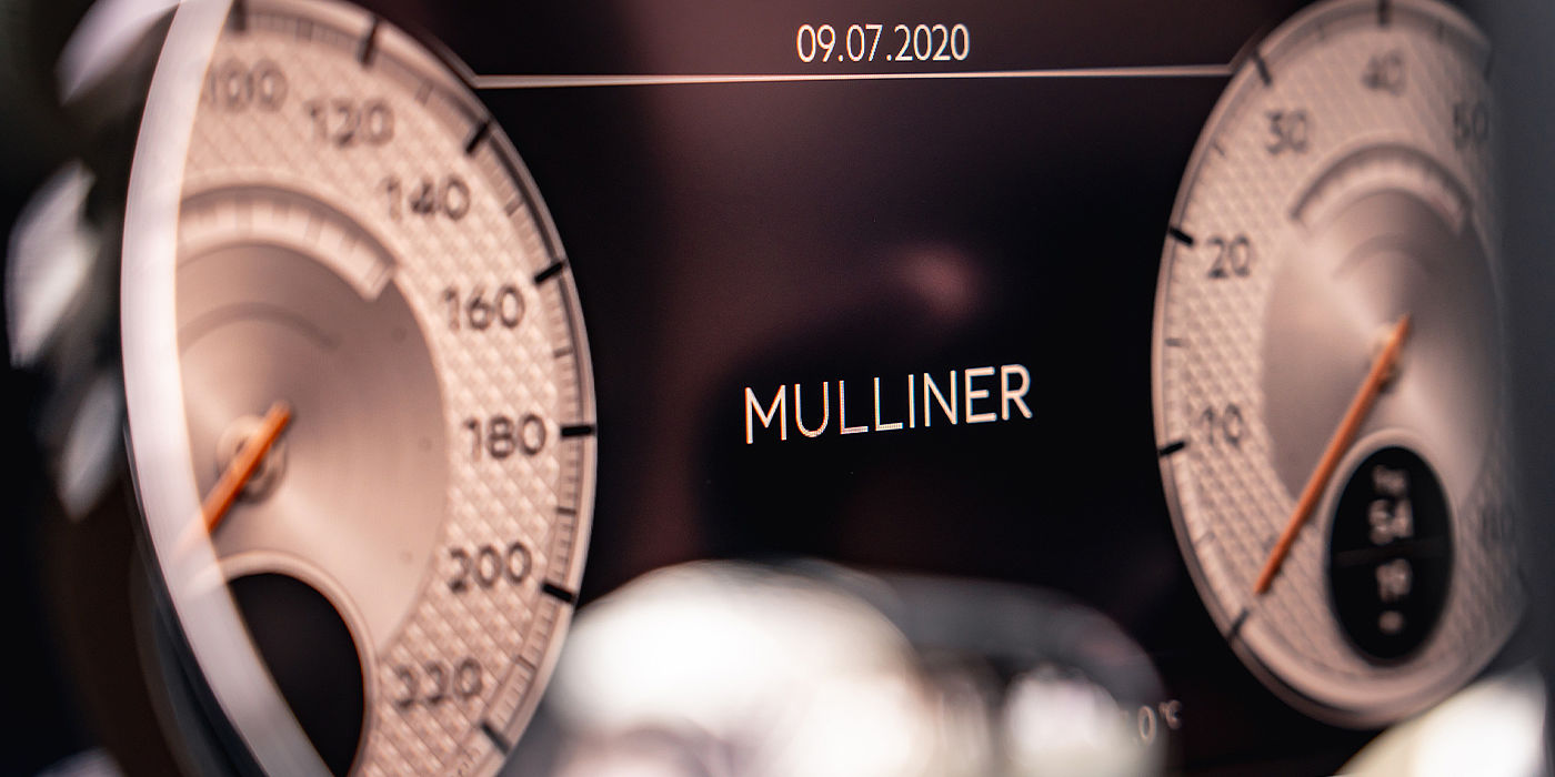 Bentley Praha Bentley Continental GT Mulliner coupe Mulliner dial detail
